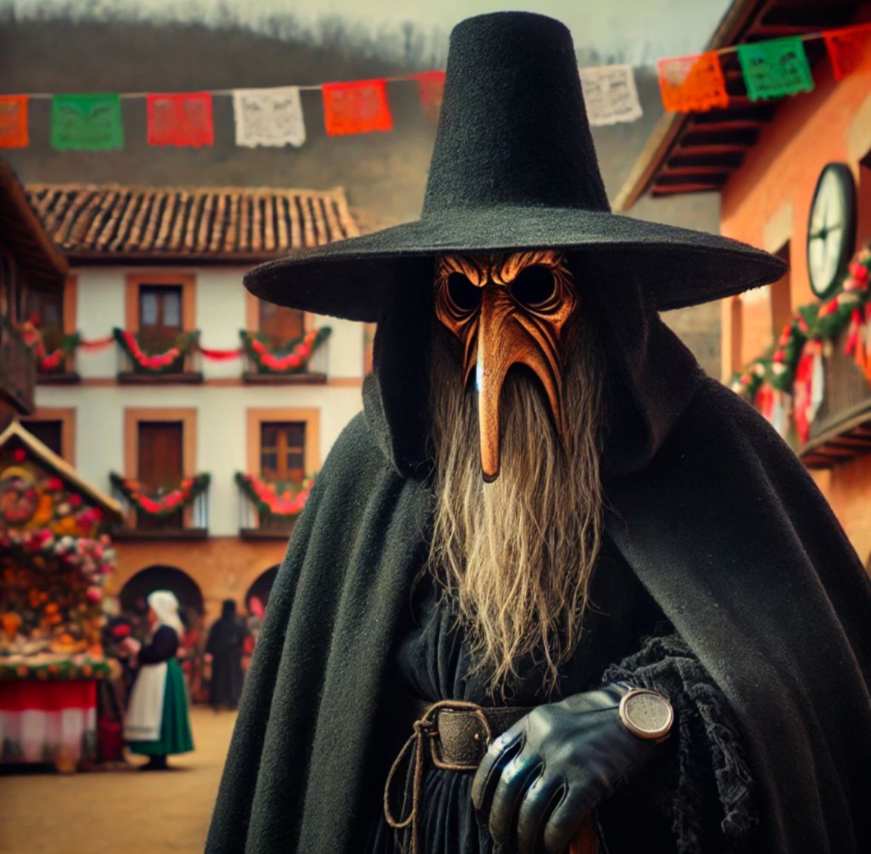 📌’Los jóvenes de Leza, con la txozna preparada, aguardan el inicio de las fiestas y la bajada de El Cicuta’