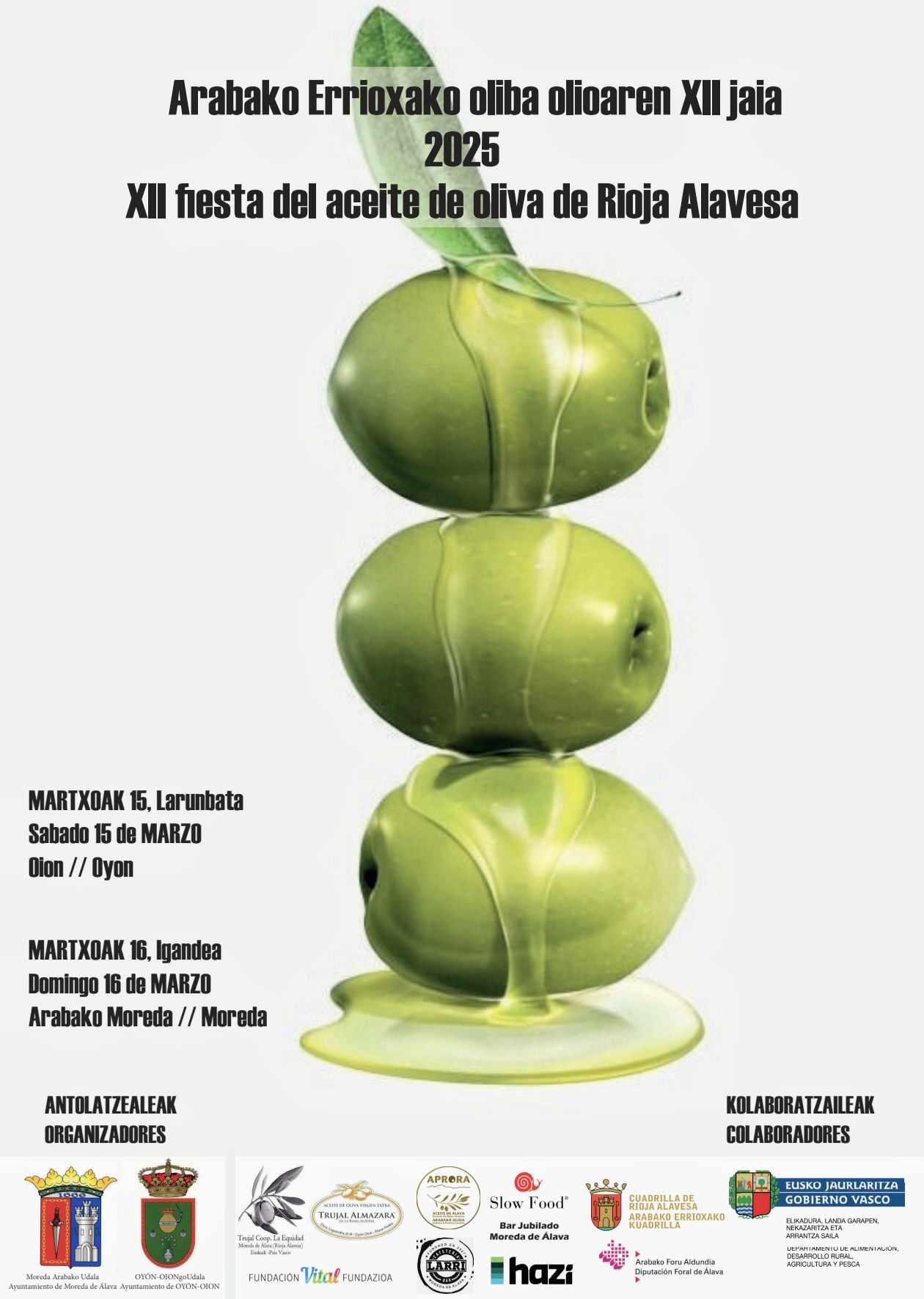 📌’Oion y Moreda celebran la 12° Fiesta del Aceite de Rioja Alavesa’