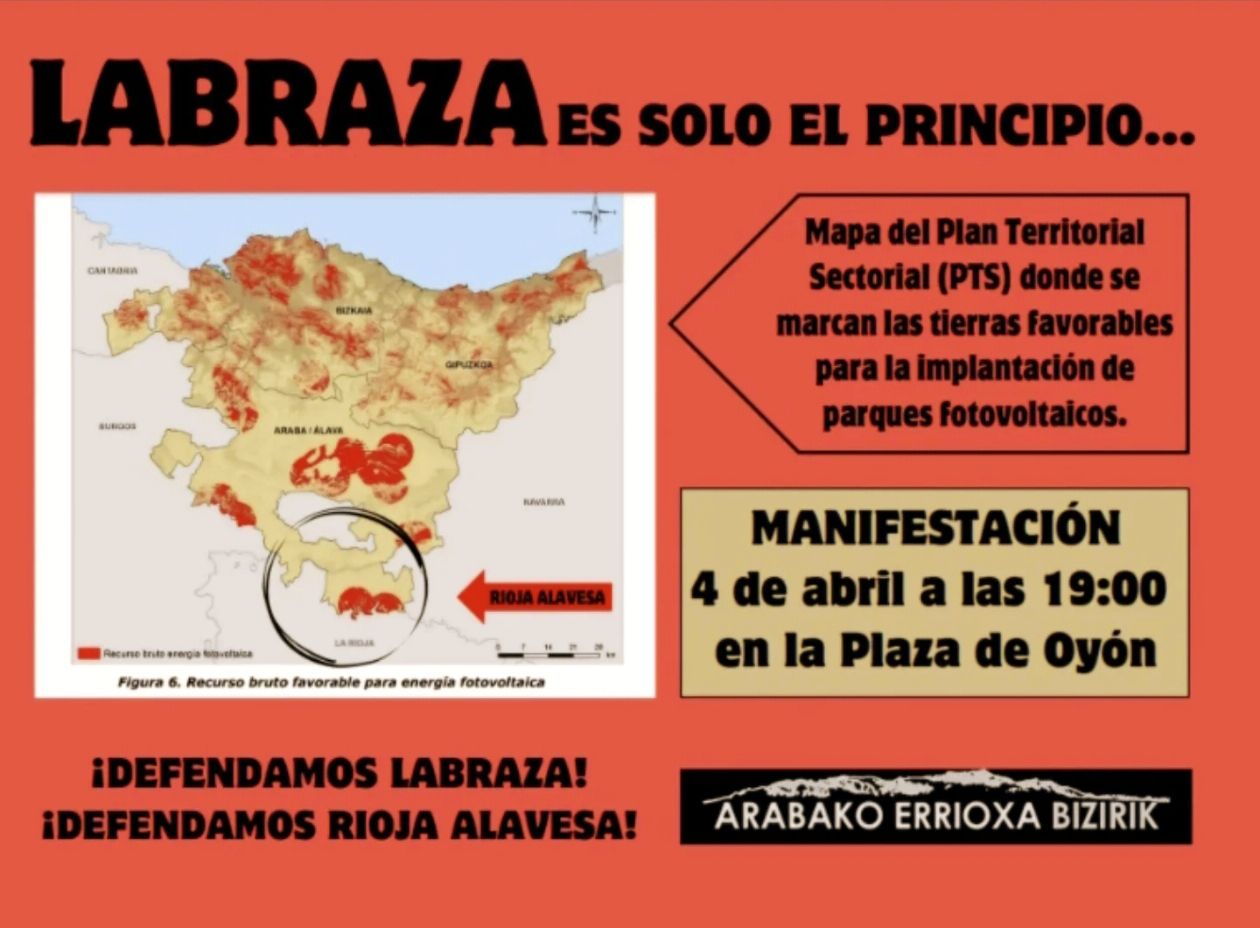 📌’Labraza se rebela mañana viernes en Oión contra un parque eólico’: ‘No queremos perder nuestro paisaje’