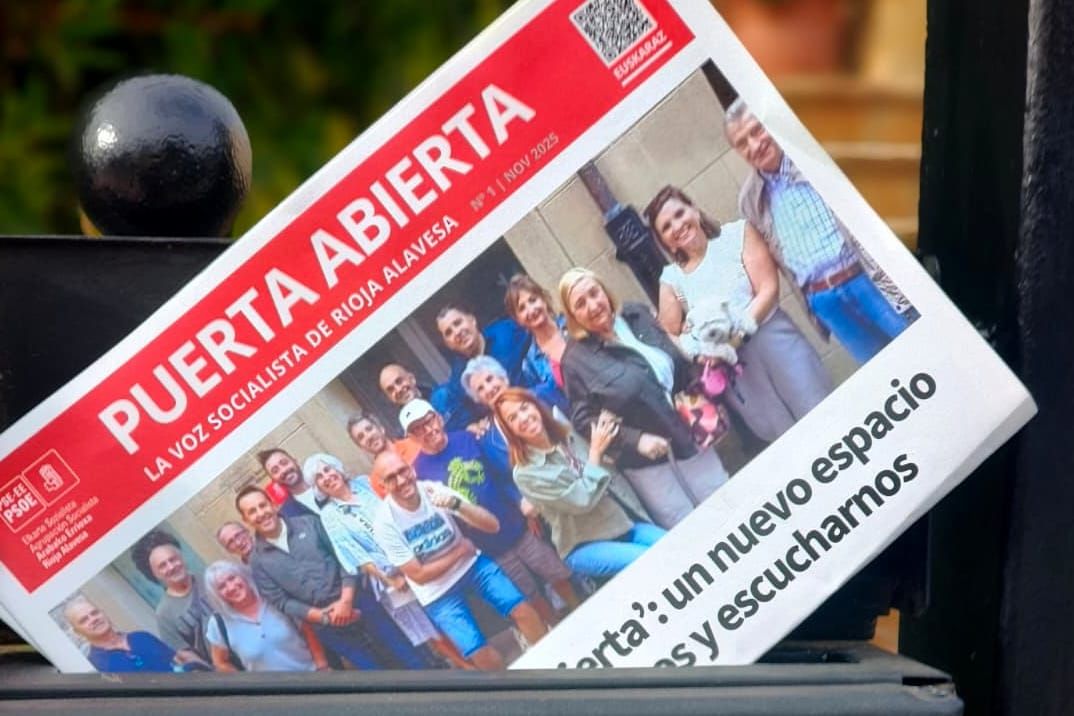 📌’Los socialistas de Rioja Alavesa estrenan «Puerta abierta», su nuevo boletÃn para charlar de tú a tú con los vecinos’