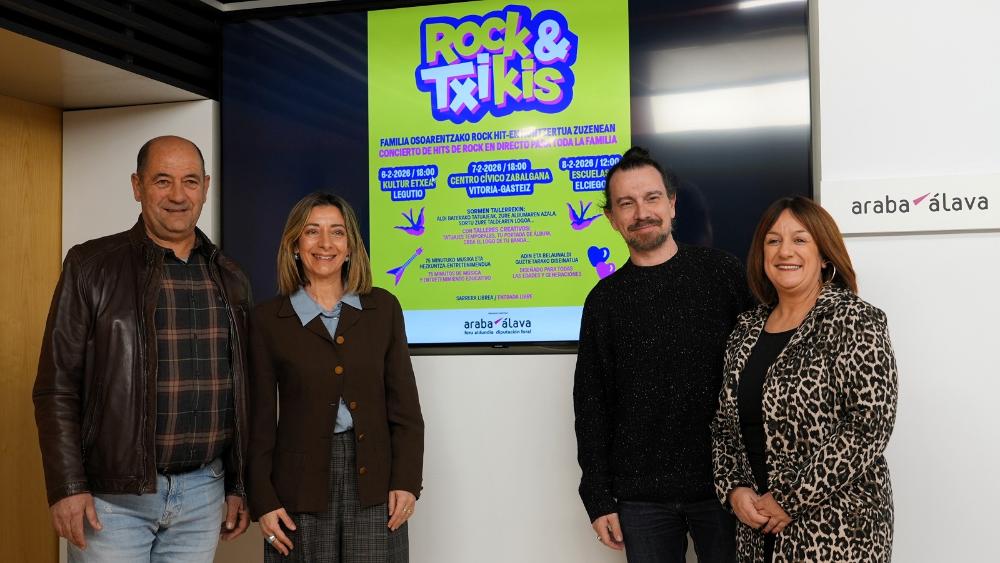 📌’Espectáculo gratuito ROCK & TXIKIS en Elciego: pensado para disfrutar, descubrir y aprender sobre el rock en familia’