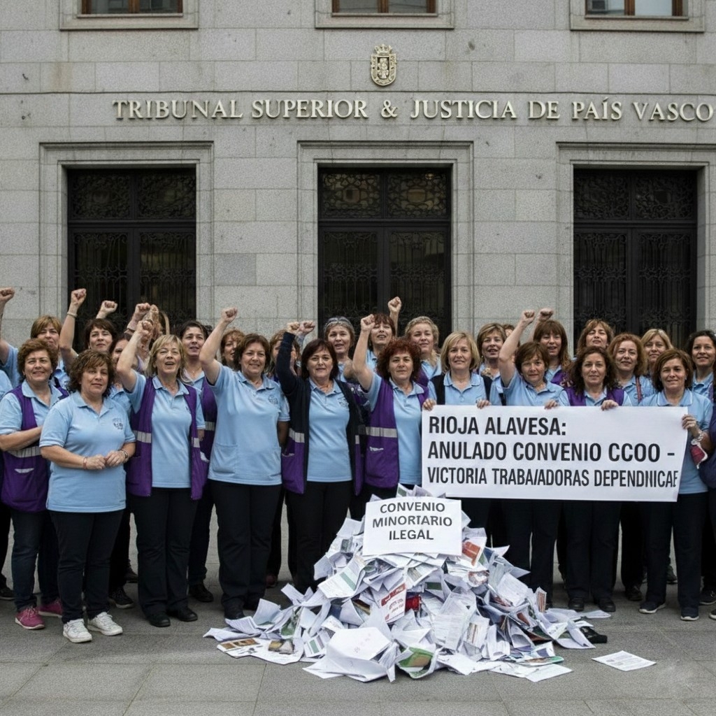 📌’La justicia da la razón a ELA y anula el Convenio de CCOO en el Sector de Ayuda a Domicilio de Álava por vicios de legalidad’