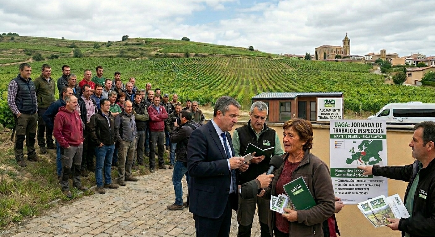 📌’UAGA organiza una jornada informativa sobre inspección de trabajo para viticultores de Rioja Alavesa’