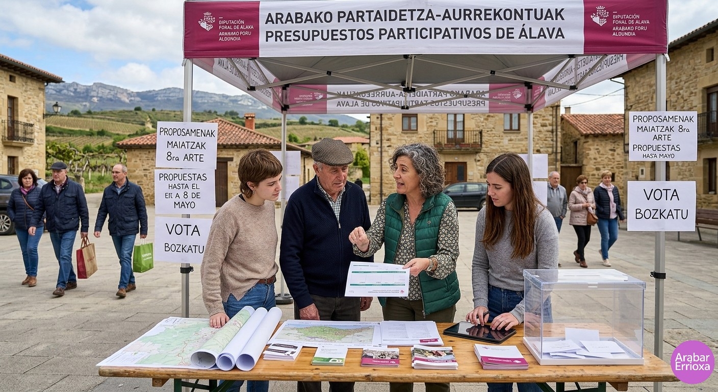 📌’La Diputación de Álava abre el plazo para que la ciudadanía decida en qué se gasta el dinero público’